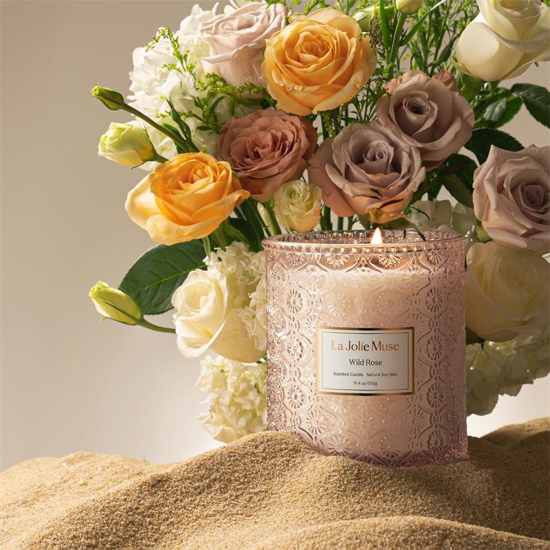 Maelyn Scented Candle - Wild Rose