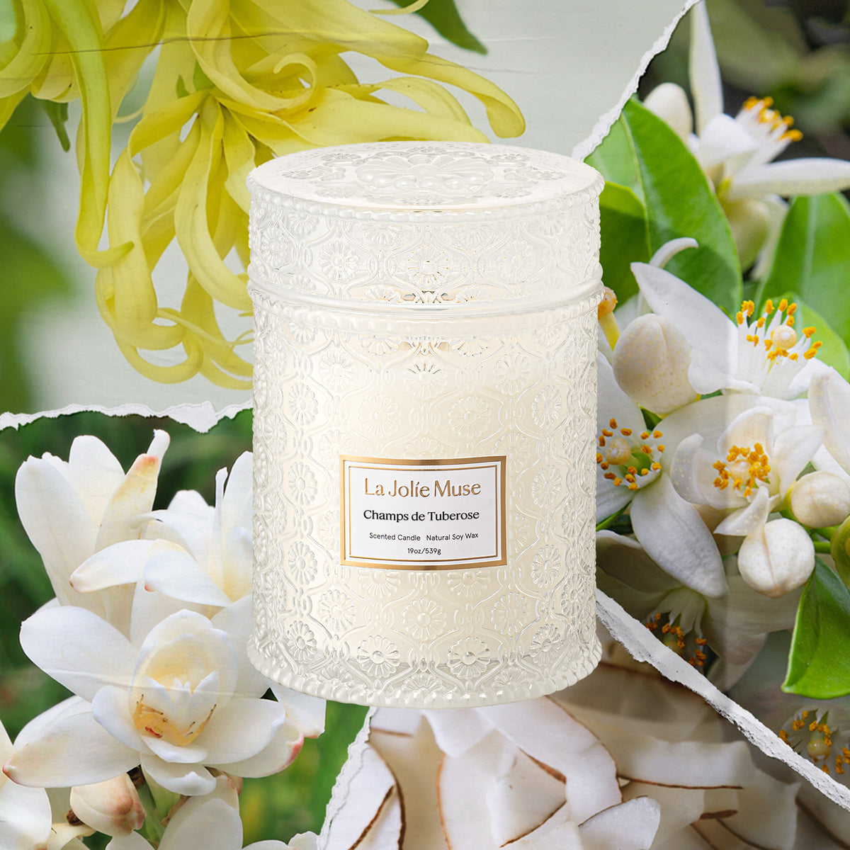 Maelyn - Champs de Tuberose 19oz Candle Candles 2_dbf6ec28-a7ca-4bcf-b0d1-48ec3f3139ad La Jolie Muse