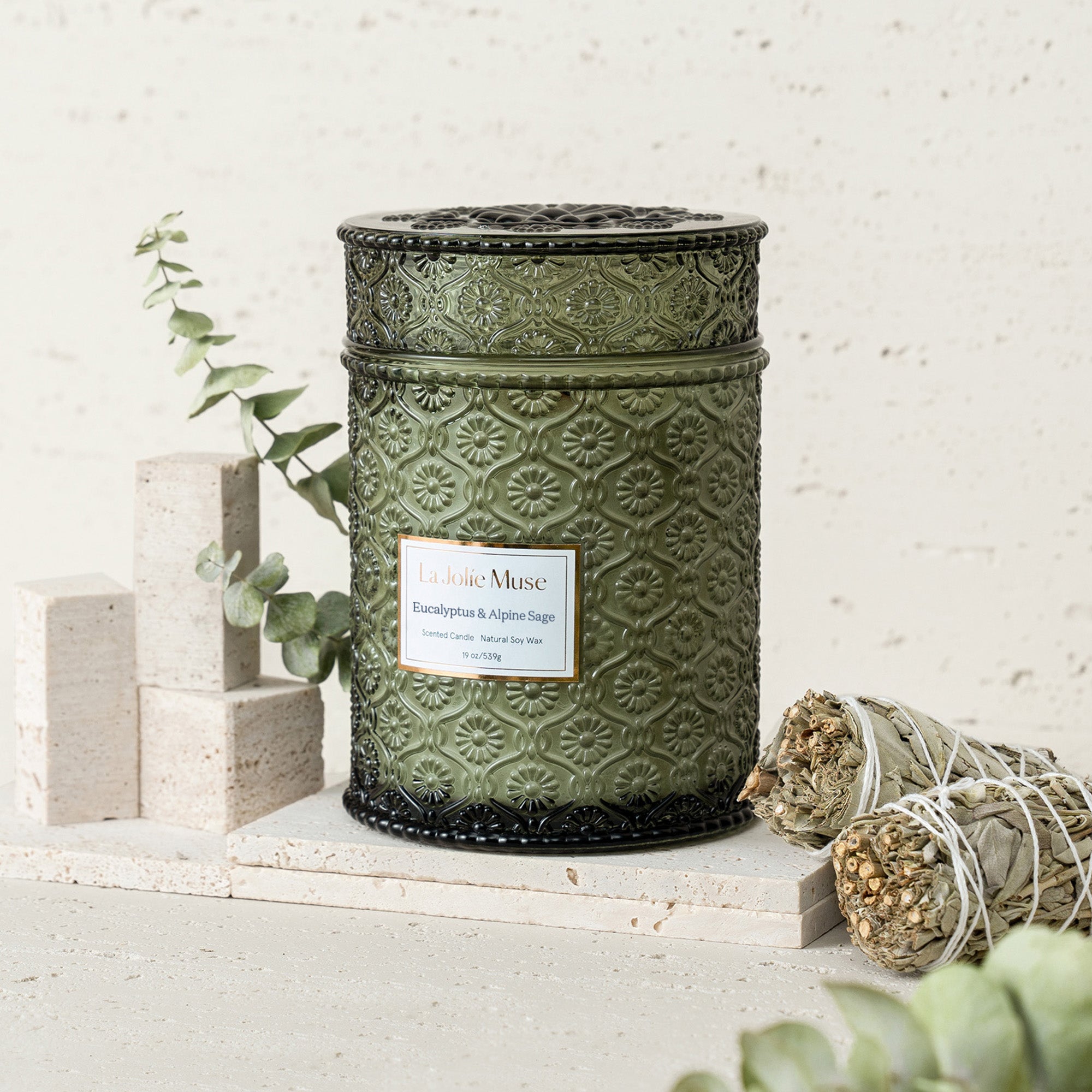 Maelyn - Eucalyptus & Alpine Sage 19oz Candle Candles 3_12 La Jolie Muse