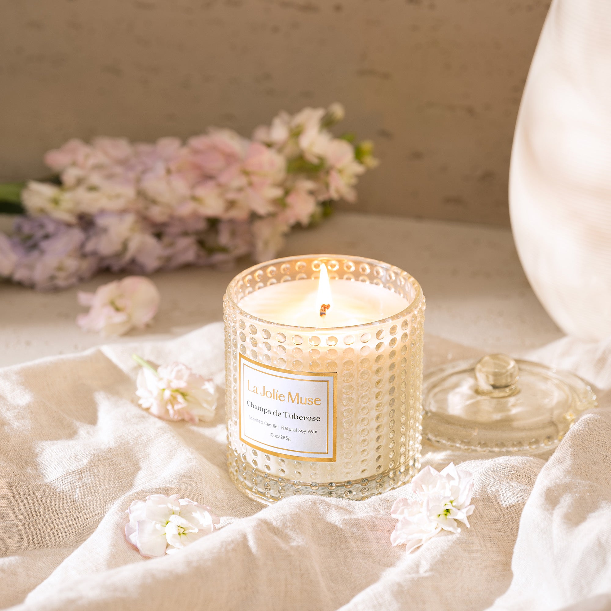 Marvella - Champs de Tuberose 10oz Candle Candles 3_19 La Jolie Muse