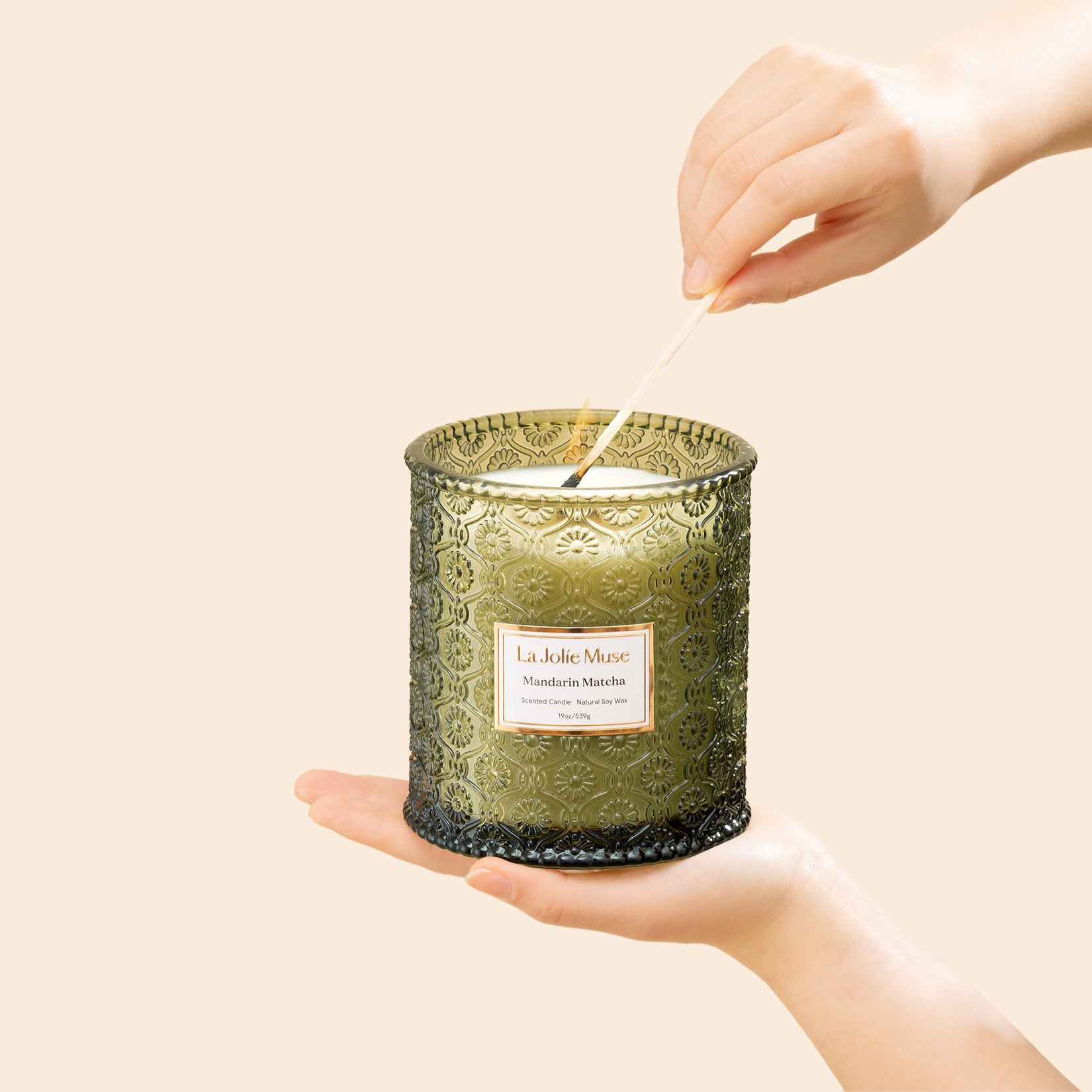 Maelyn - Mandarin Matcha 19oz Candle Candles 3_22 La Jolie Muse