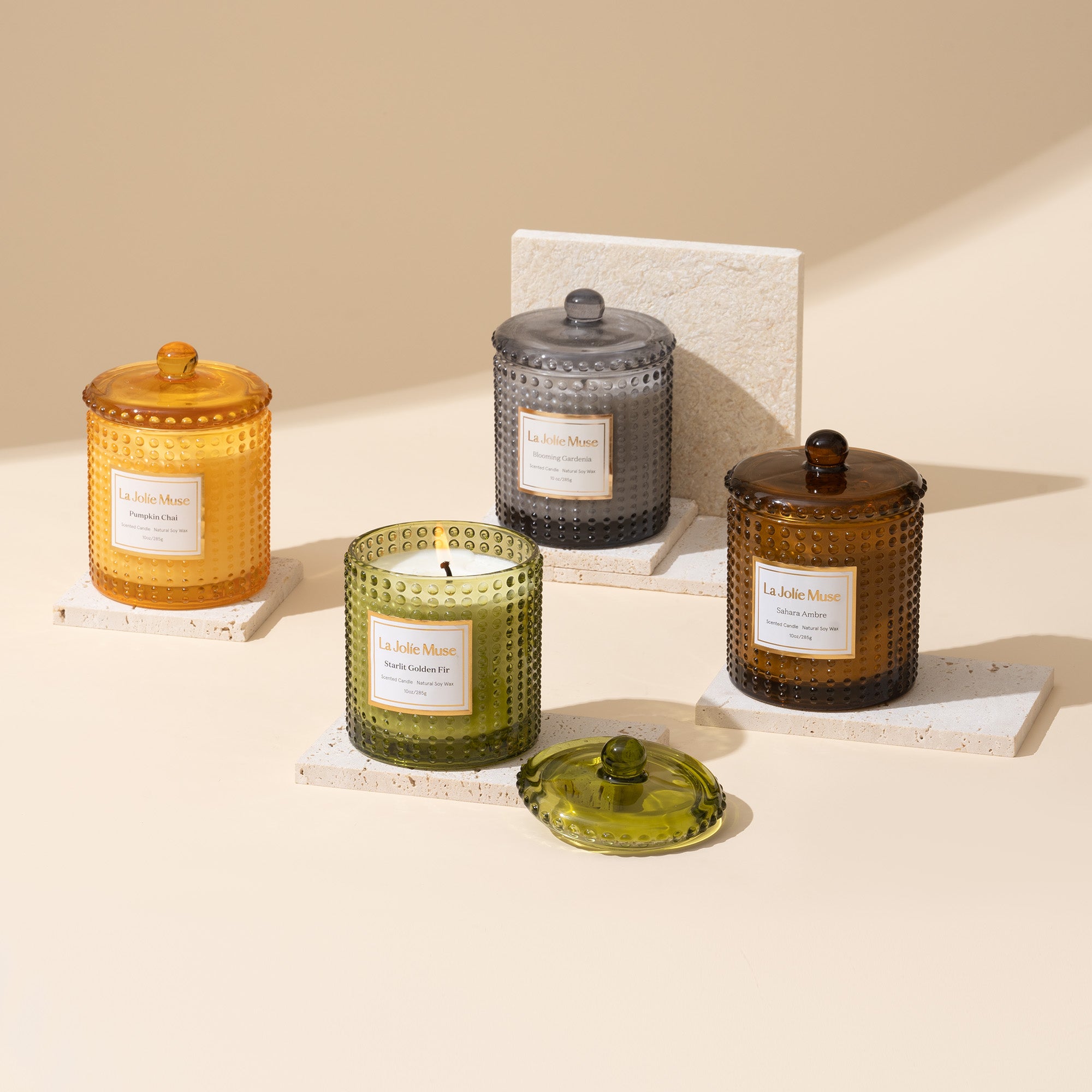Marvella - Starlit Golden Fir 10oz Candle Candles 4_17 La Jolie Muse