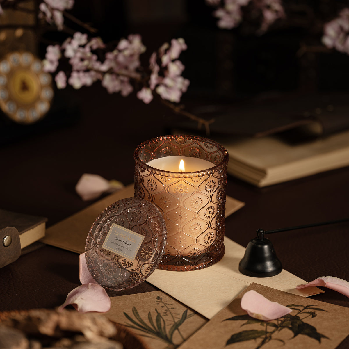 Maelyn - Cherry Sakura 6oz Candle Candles 5_10 La Jolie Muse