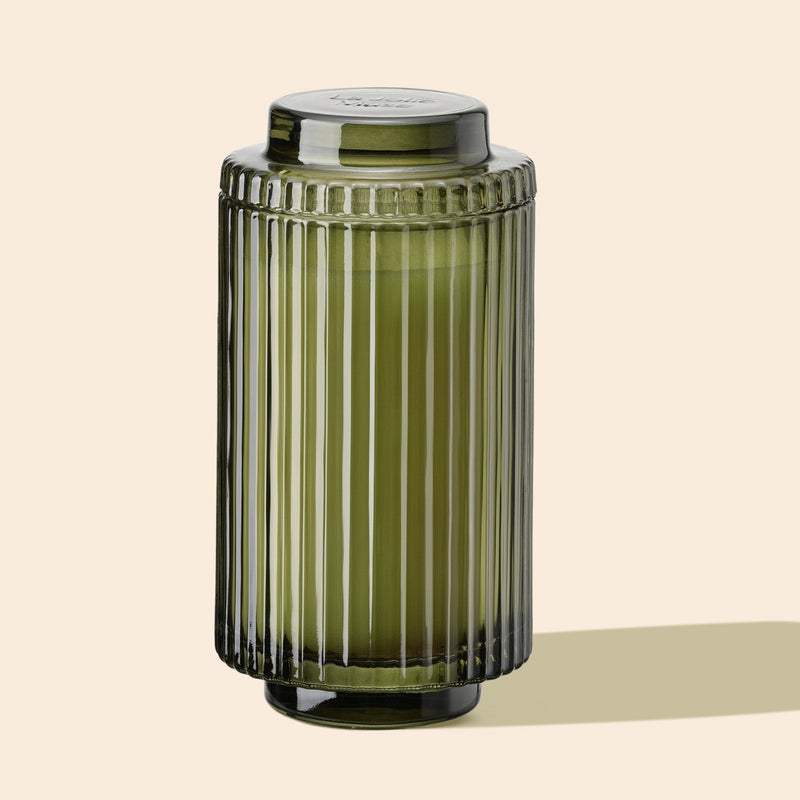 Product Shot of Amélie - Mandarin Matcha 19oz candle in the middle