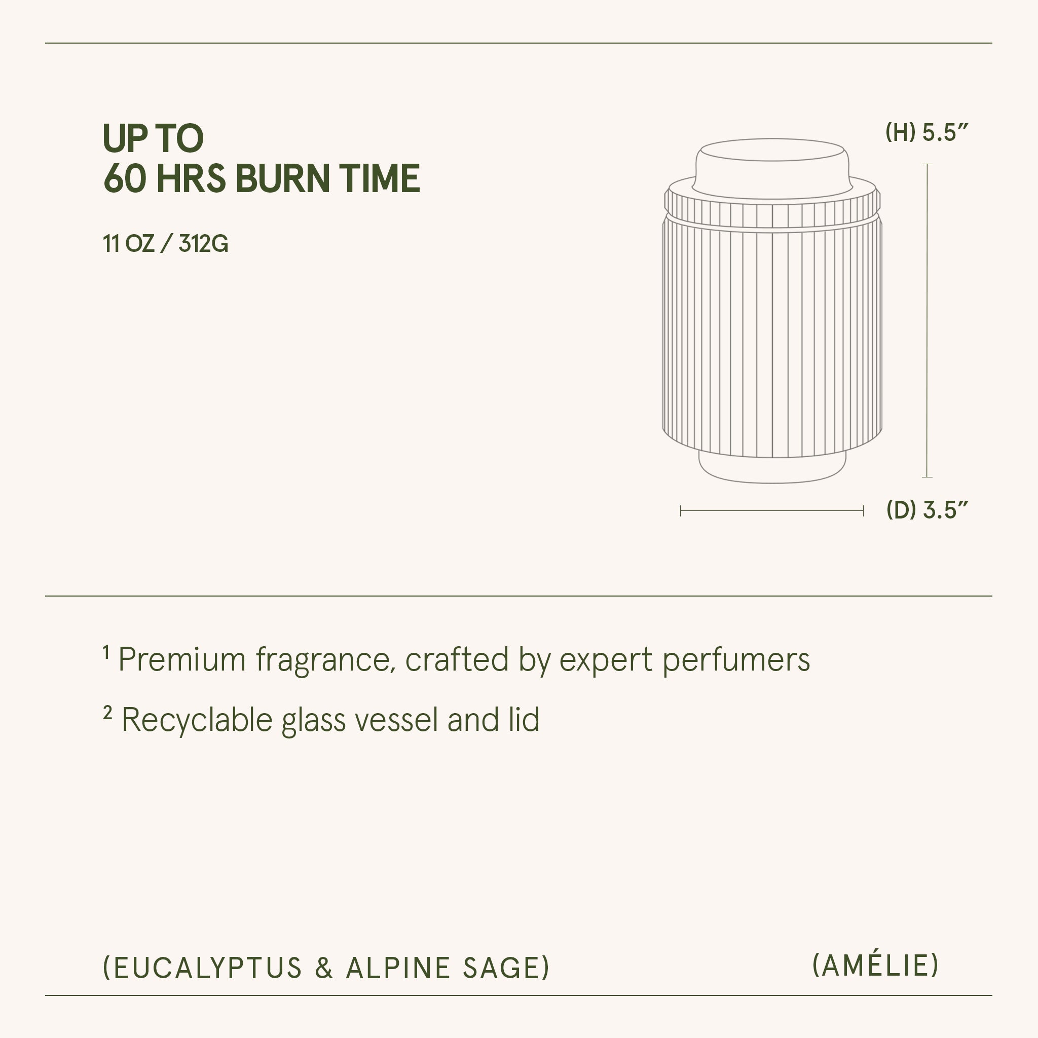 Amélie – Eucalyptus & Alpine Sage Candle Amelie_EucalyptusAlpineSage_PDP_11oz_6 LA JOLIE MUSE