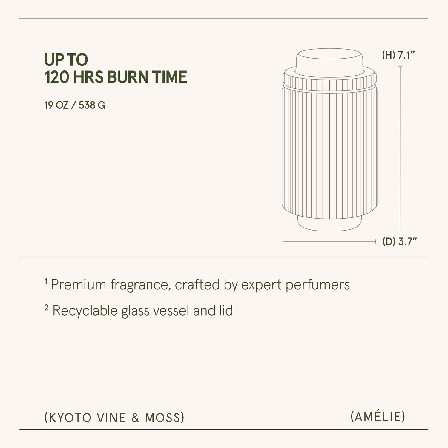 Amélie– Kyoto Vine & Moss Candle Amelie_KyotoVineMoss_PDP_19oz_6 LA JOLIE MUSE