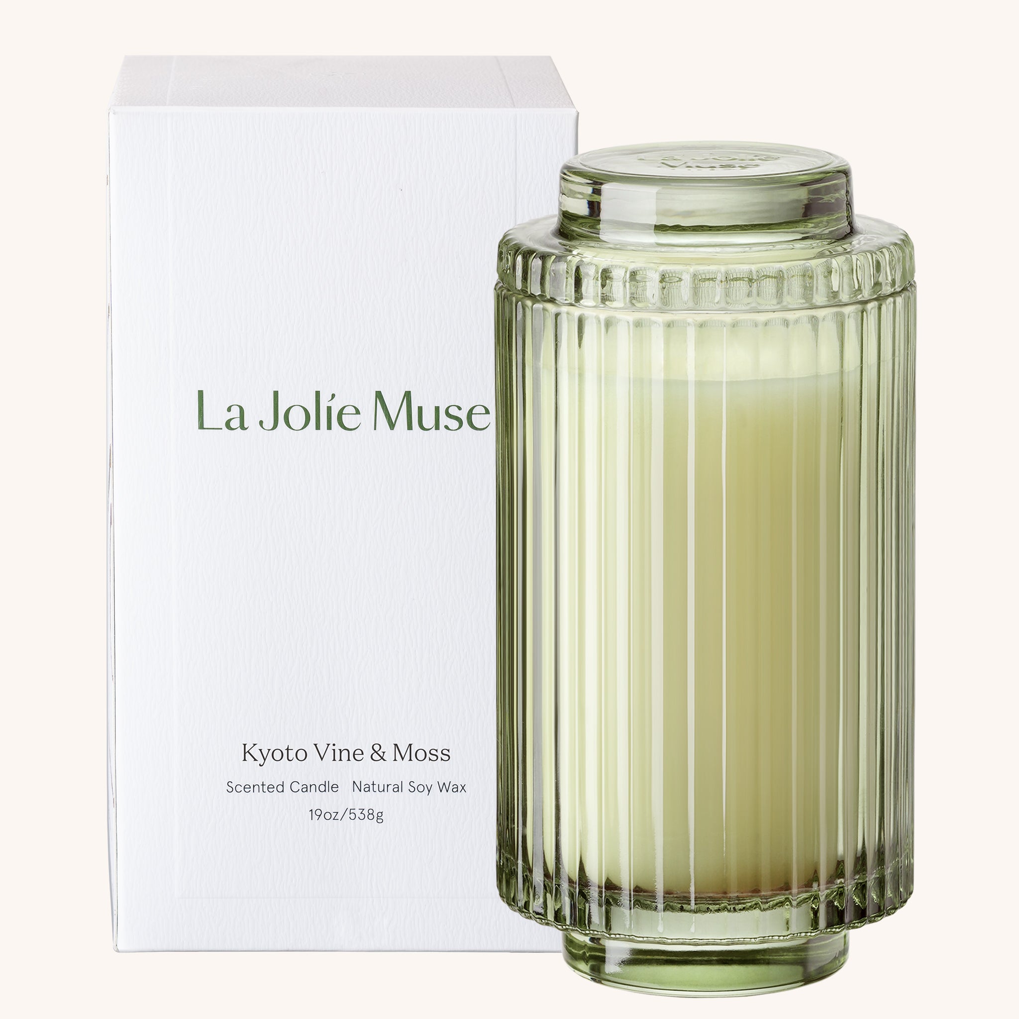 Amélie– Kyoto Vine & Moss Candle Amelie_KyotoVineMoss_PDP_19oz_box LA JOLIE MUSE