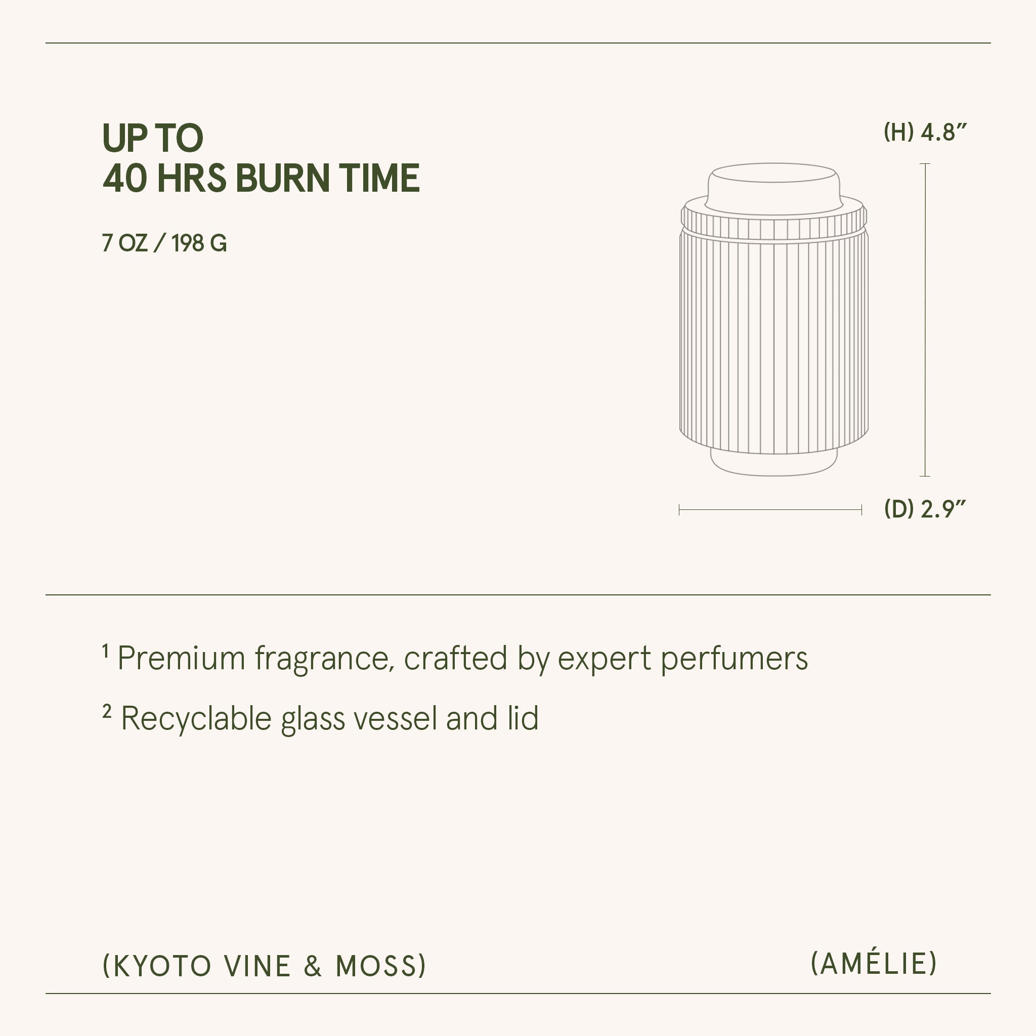 Amélie– Kyoto Vine & Moss Candle Amelie_KyotoVineMoss_PDP_7oz_6 LA JOLIE MUSE