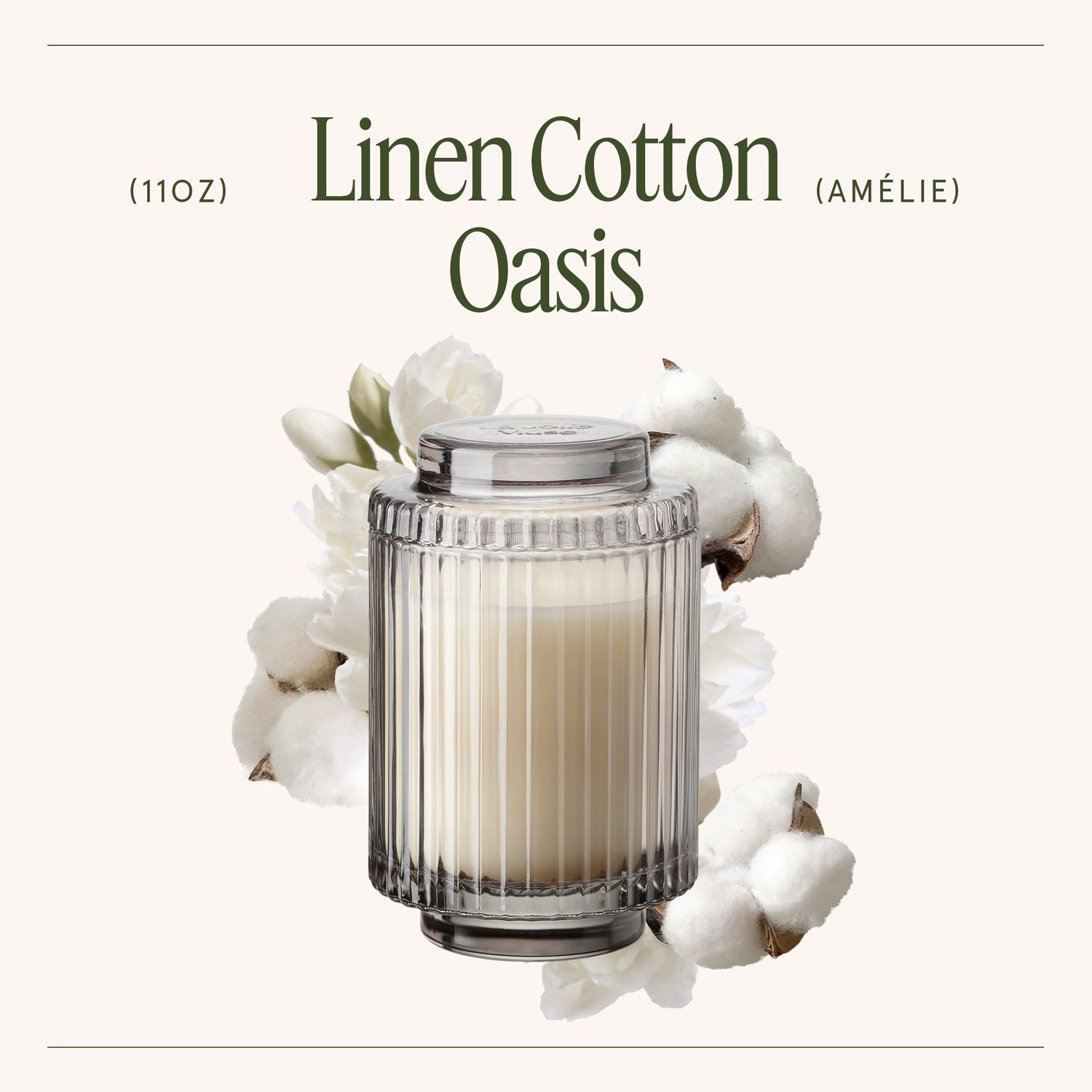 Amélie – Linen Cotton Oasis Candle Amelie_LinenCottonOasis_PDP_11oz_3 LA JOLIE MUSE