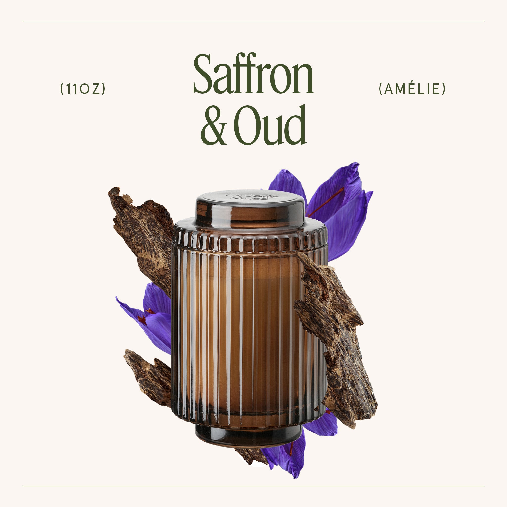 Amélie – Saffron & Oud Candle Amelie_SaffronOud_PDP_11oz_3 LA JOLIE MUSE