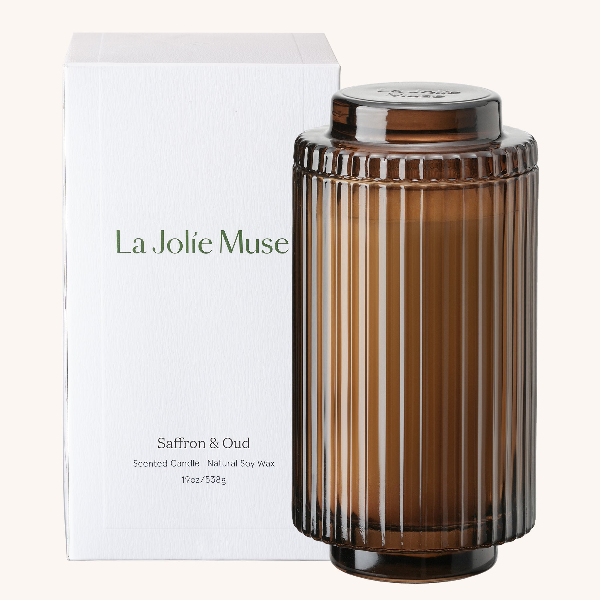 Amélie – Saffron & Oud Candle Amelie_SaffronOud_PDP_19oz_box LA JOLIE MUSE