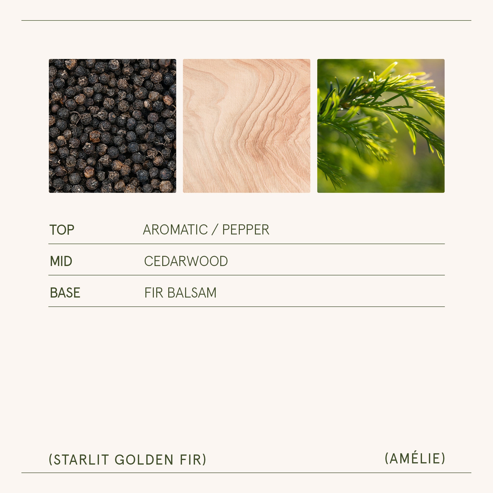 Amélie - Starlit Golden Fir Candle - Thumbnail 3