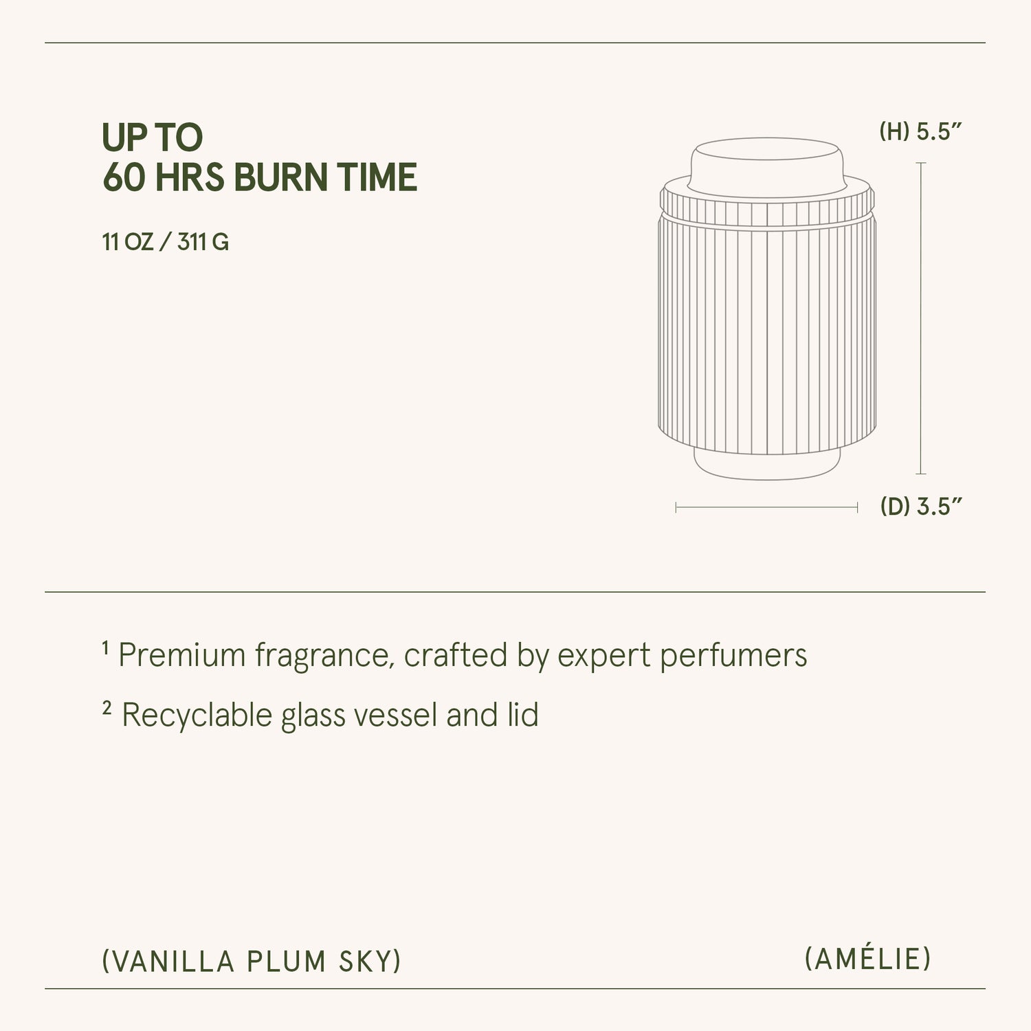 Amélie – Vanilla Plum Sky 11oz Candle Amelie_VanillaPlumSky_PDP_11oz_6 LA JOLIE MUSE