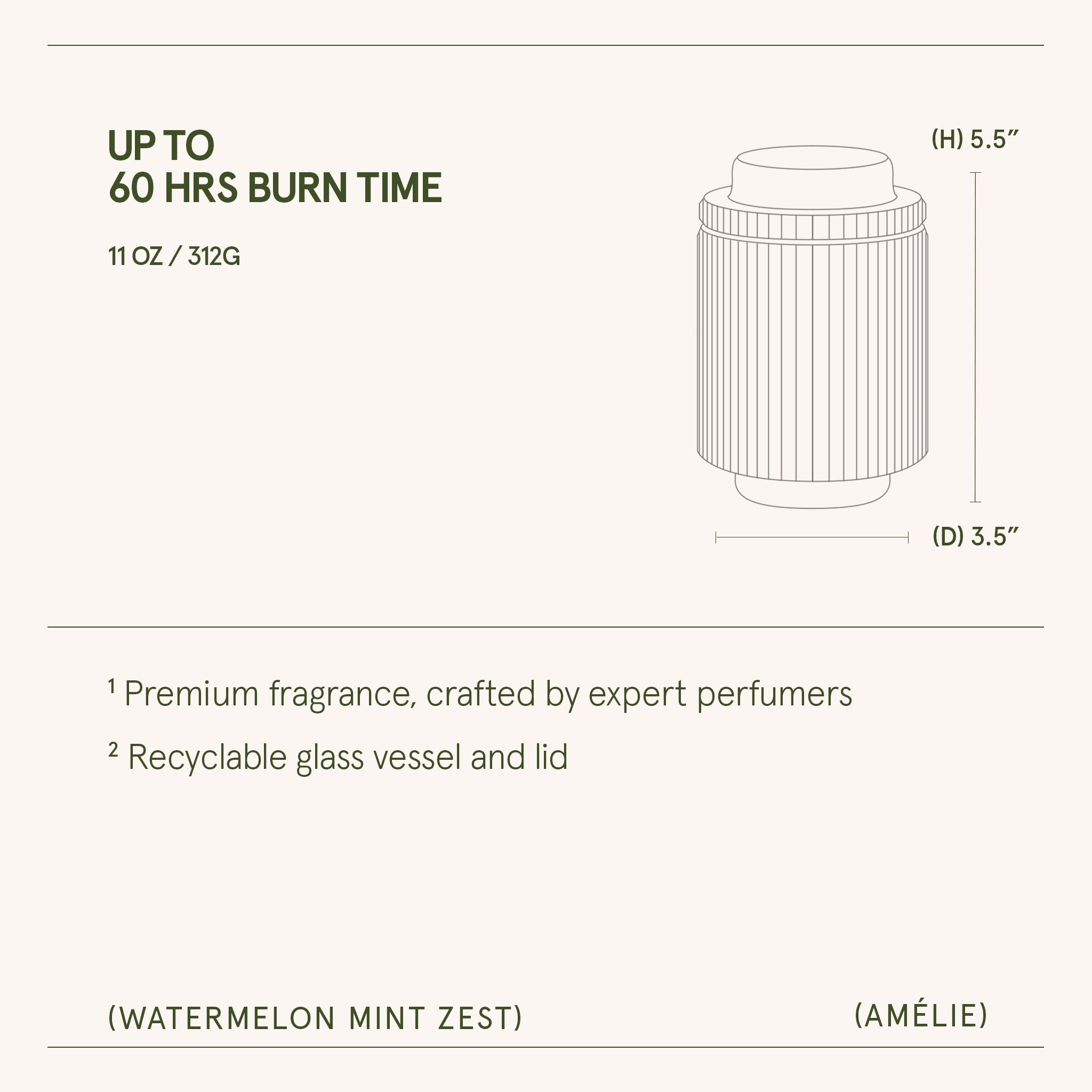 Amélie – Watermelon Mint Zest Candle Amelie_WatermelonMintZest_PDP_11oz_6 LA JOLIE MUSE