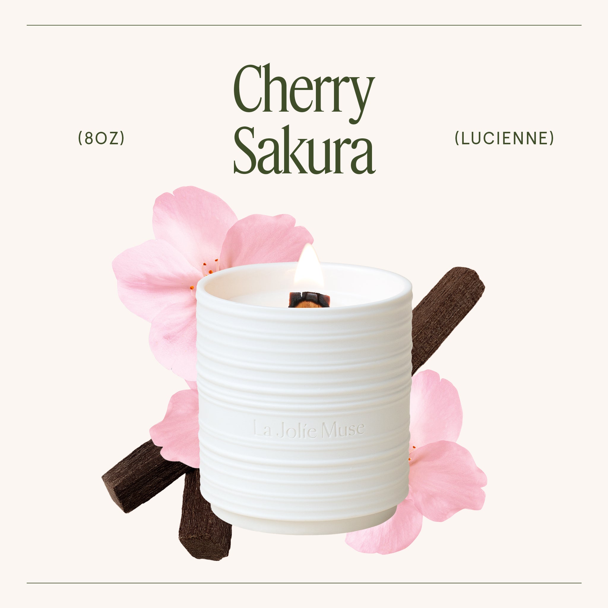 Lucienne - Cherry Sakura Candle Lucienne_CherrySakura_PDP_8oz_3 LA JOLIE MUSE