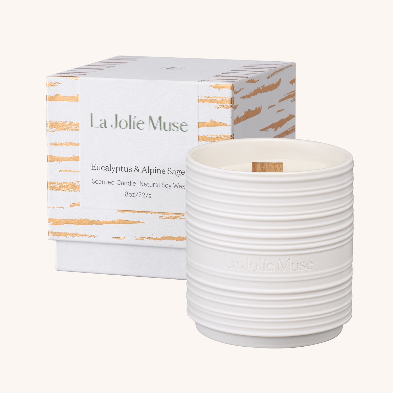 Lucienne - Eucalyptus & Alpine Sage Candle Lucienne_EucalyptusAlpineSage_PDP_8oz_box LA JOLIE MUSE