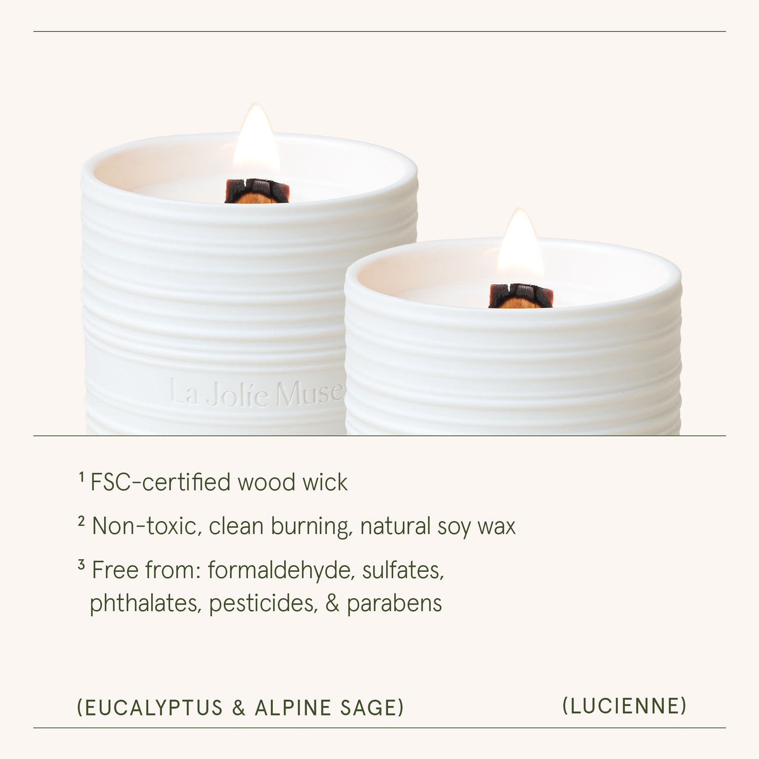 Lucienne - Eucalyptus & Alpine Sage Candle Lucienne_EucalyptusAlpine_PDP_8oz_4 LA JOLIE MUSE