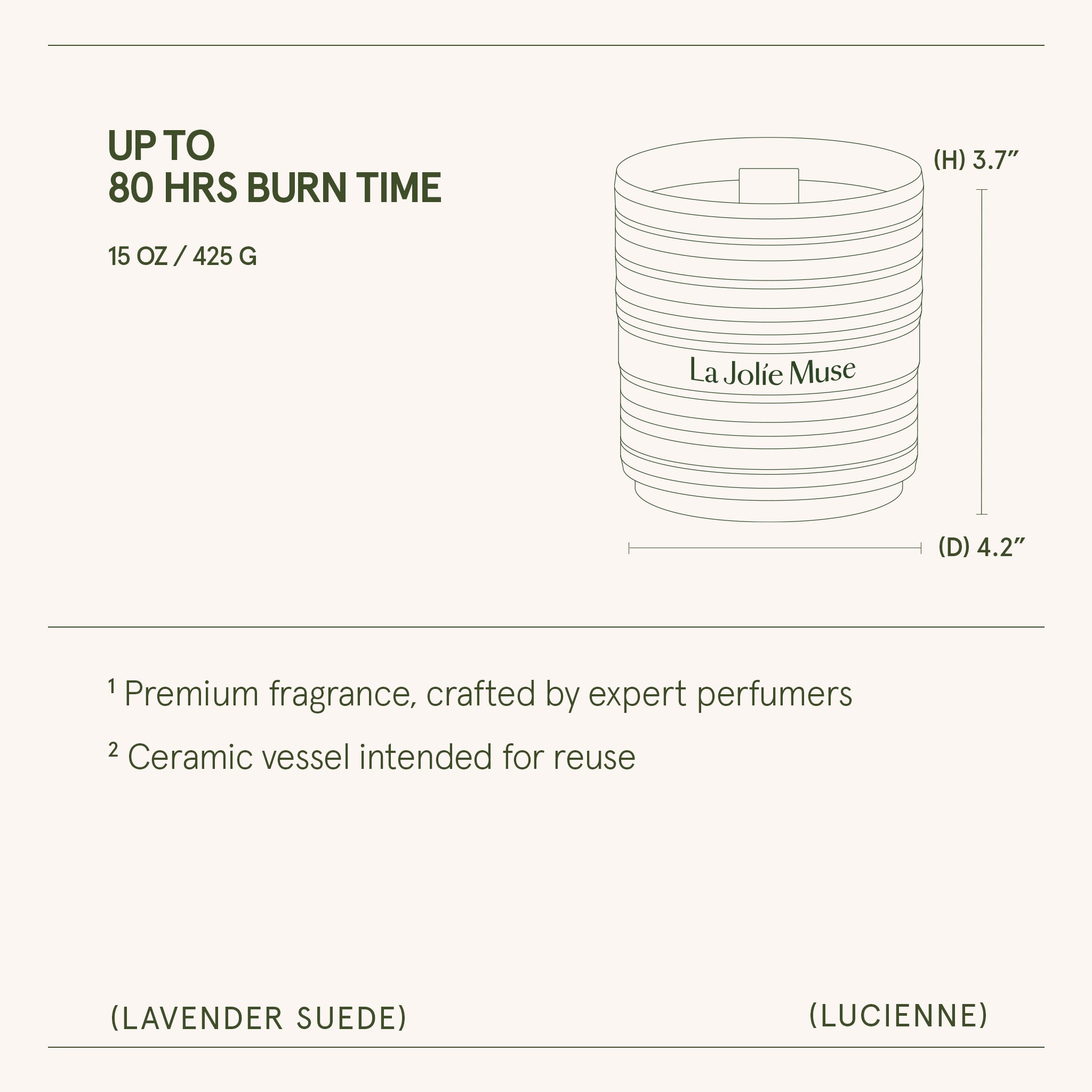 Lucienne - Lavender Suede Candle Lucienne_LavenderSuede_PDP_15oz_6_99730b8e-a6b9-4ee7-aa53-c0bbccb71218 LA JOLIE MUSE