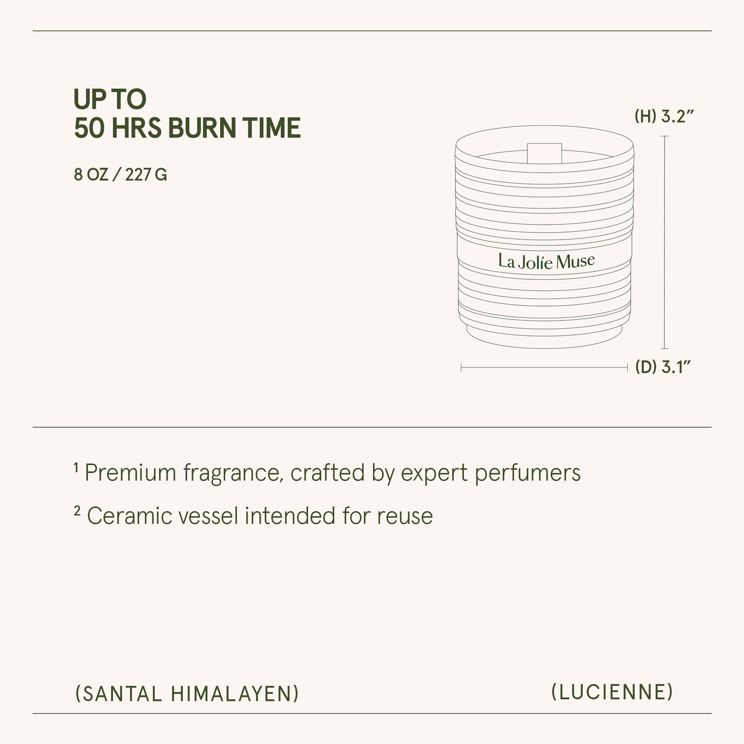 Lucienne - Santal Himalayen Candle Lucienne_SantalHimalayen_PDP_8oz_6 LA JOLIE MUSE