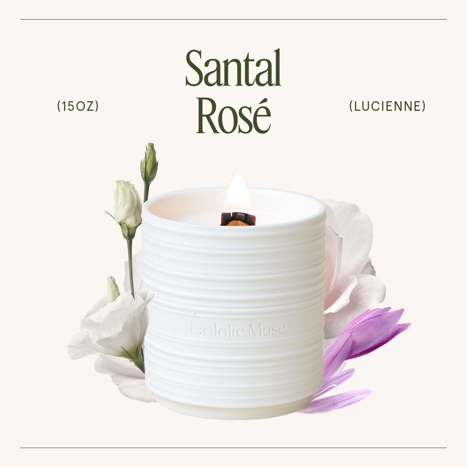 Lucienne - Santal Rosé Candle Lucienne_SantalRose_PDP_15oz_3 LA JOLIE MUSE