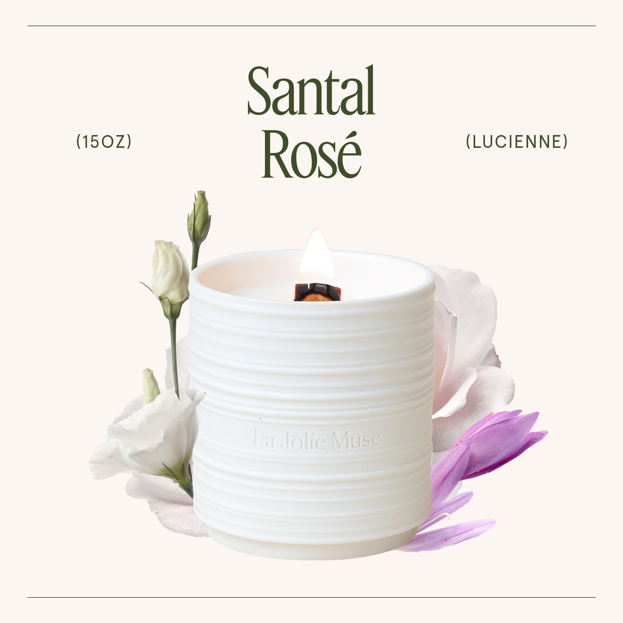 Lucienne - Santal Rosé Candle Lucienne_SantalRose_PDP_15oz_3 LA JOLIE MUSE