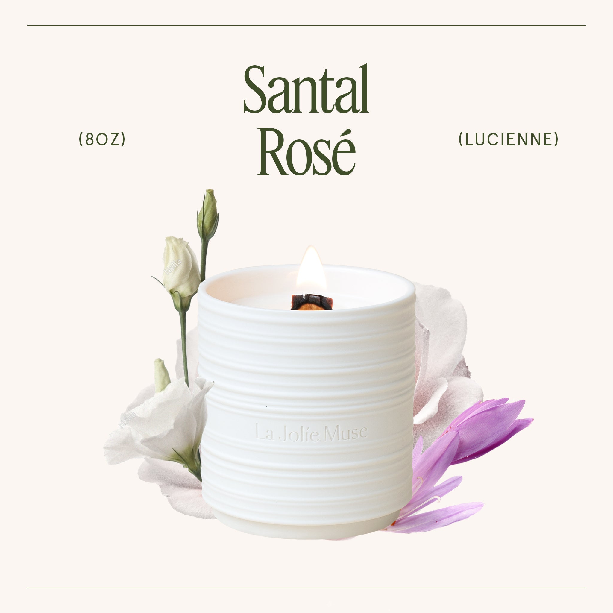 Lucienne - Santal Rosé Candle Lucienne_SantalRose_PDP_8oz_3 LA JOLIE MUSE