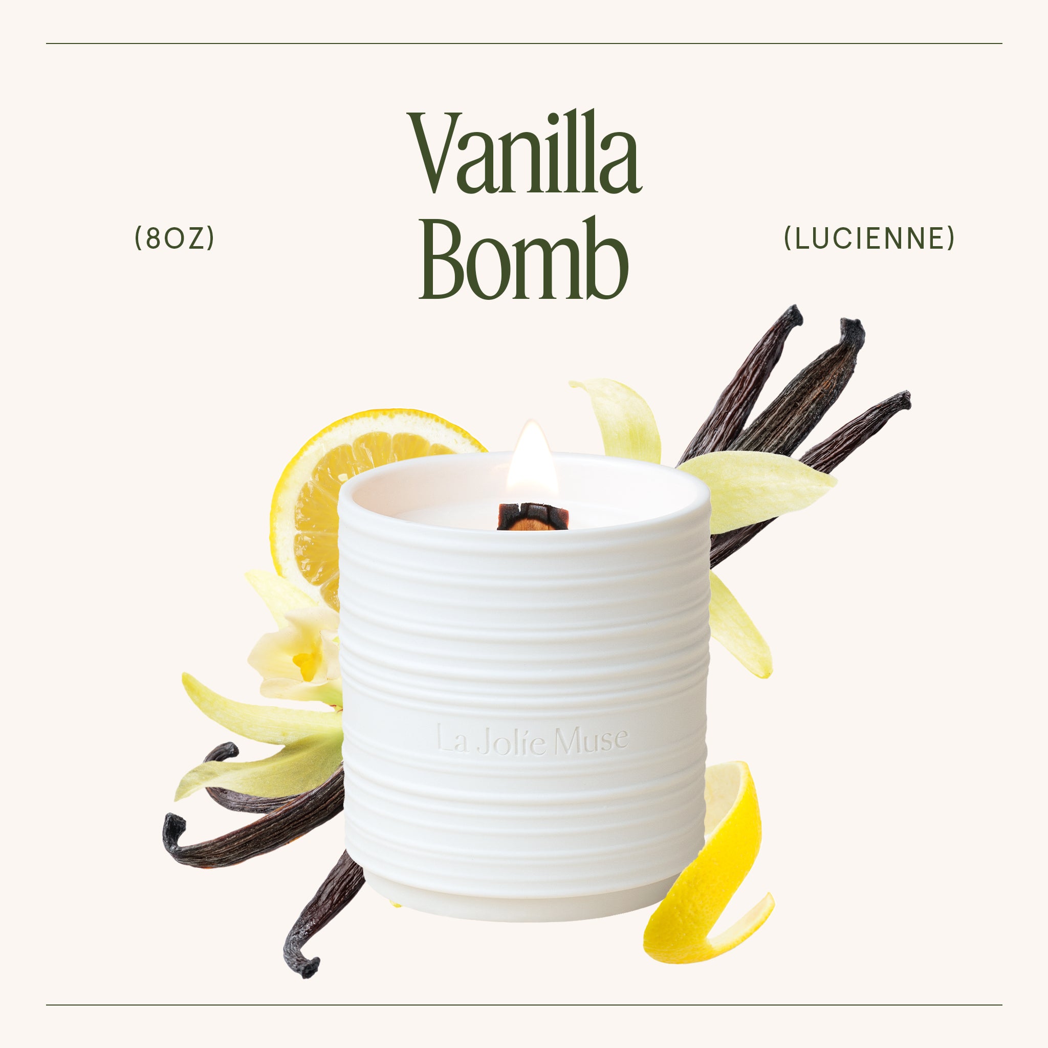 Lucienne - Vanilla Bomb Candle Lucienne_VanillaBomb_PDP_8oz_3 LA JOLIE MUSE