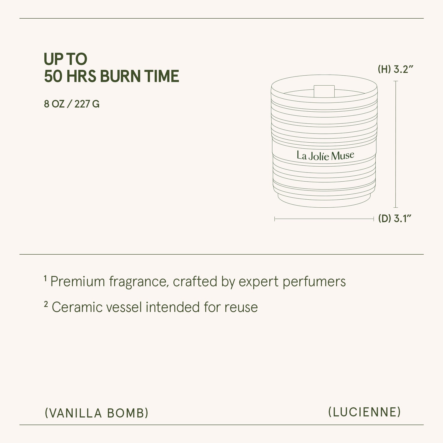 Lucienne - Vanilla Bomb Candle Lucienne_VanillaBomb_PDP_8oz_6 LA JOLIE MUSE