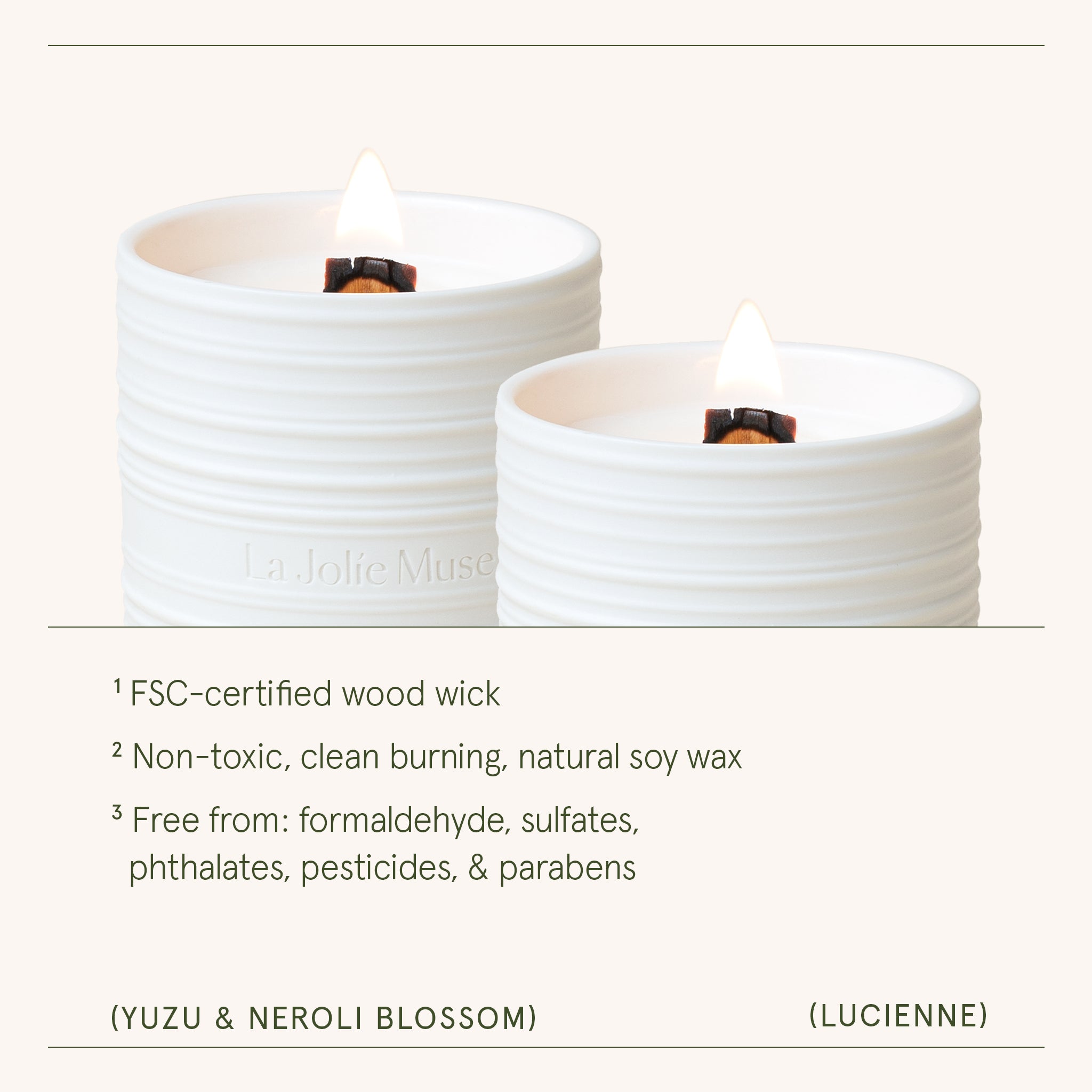 Lucienne - Yuzu & Neroli Blossom Candle Lucienne_YuzuNeroliBlossom_PDP_8oz_4 LA JOLIE MUSE
