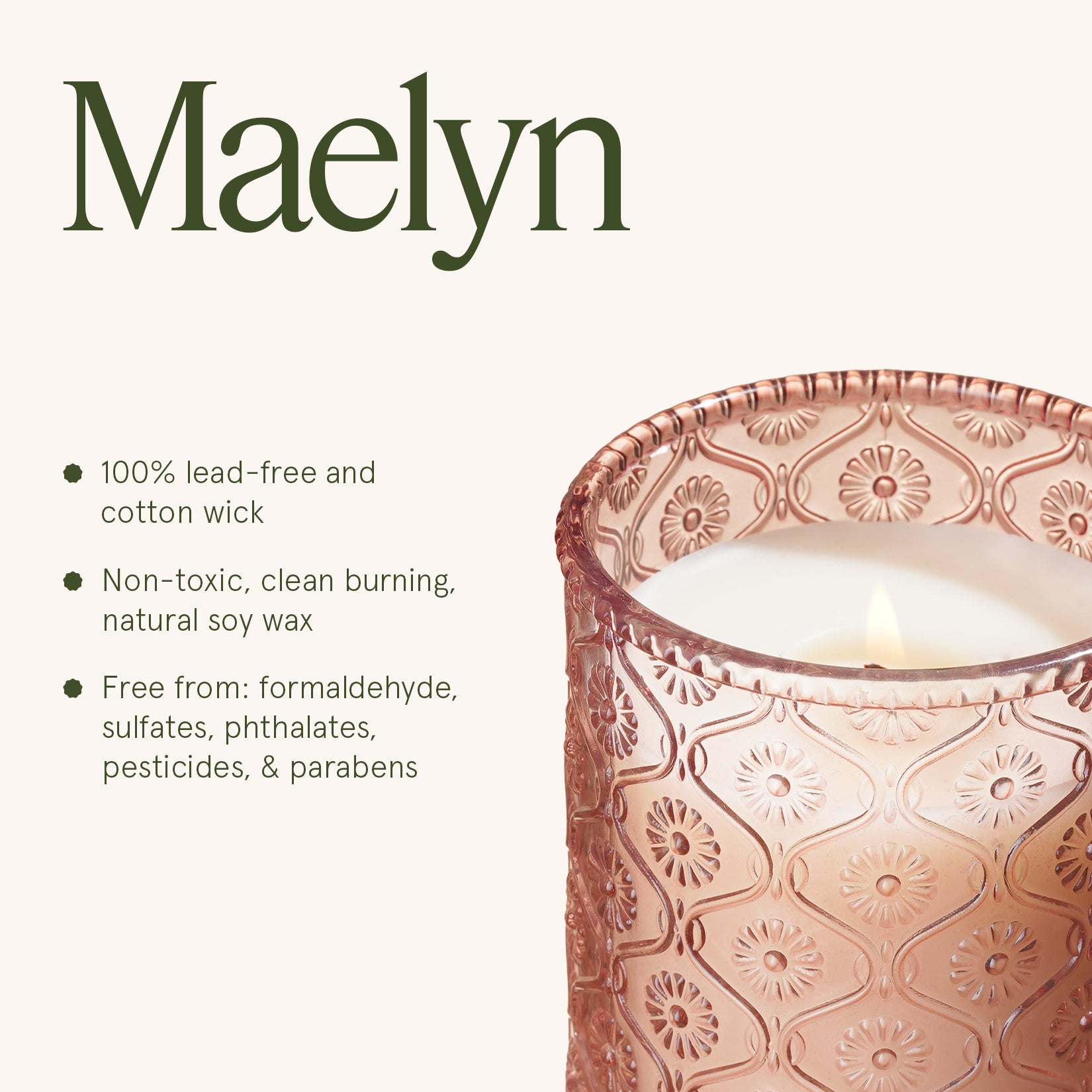 Maelyn - Cherry Sakura 6oz Candle – LA JOLIE MUSE