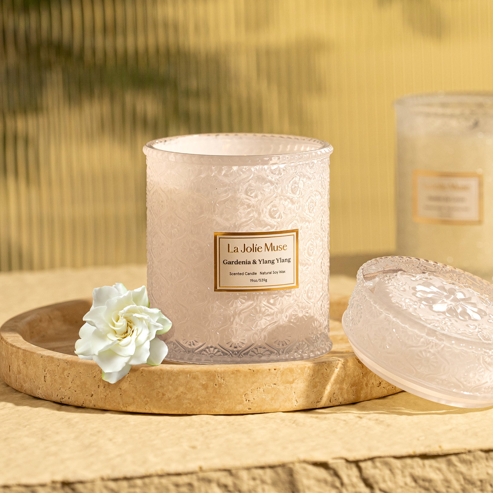 Maelyn - Gardenia & Ylang Ylang 19oz Candle Candles Maelyn_GardeniaYlangYlang_PDP_19oz_3 La Jolie Muse