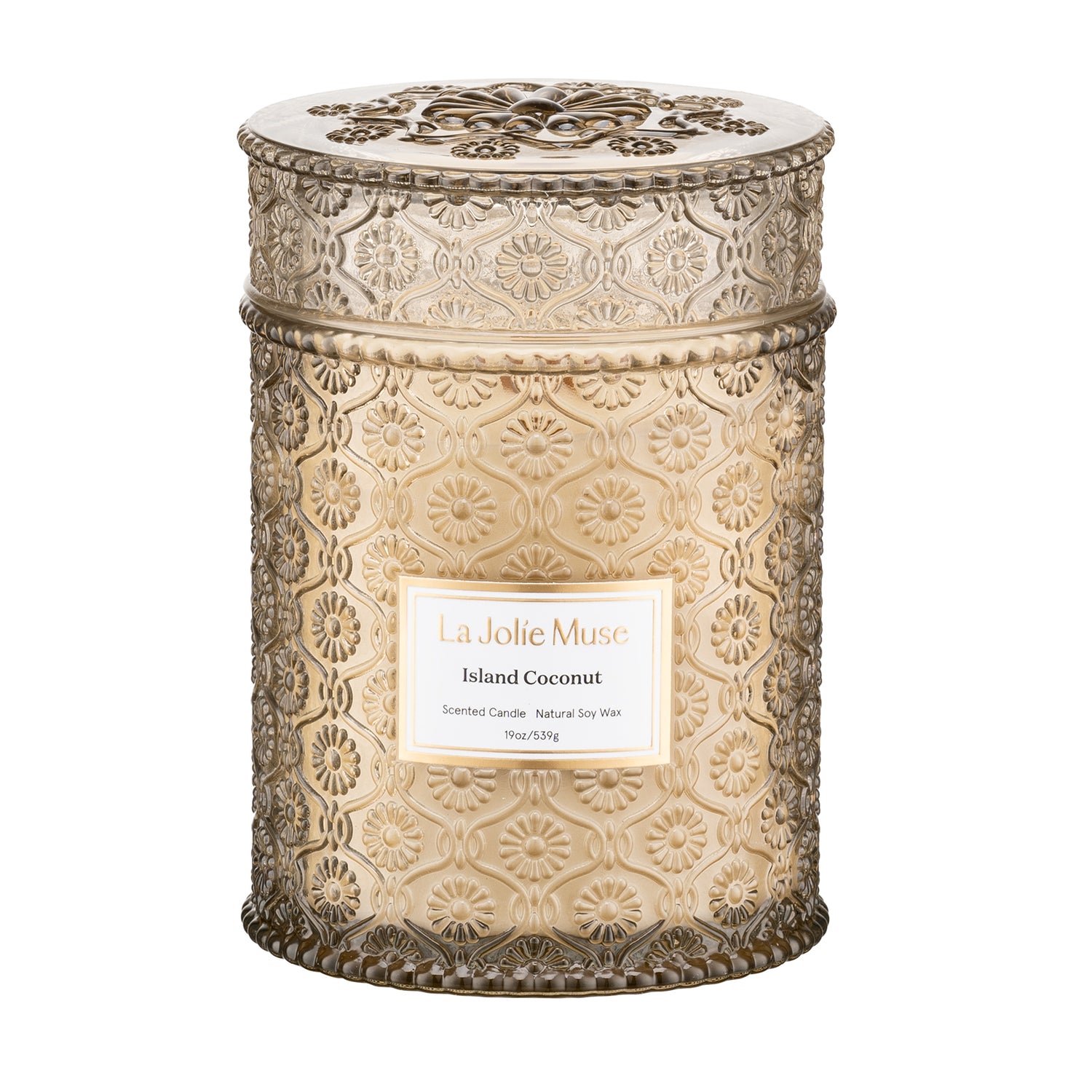 Maelyn - Island Coconut 19oz Candle Candles Maelyn_IslandCoconut_PDP_19oz_1 La Jolie Muse