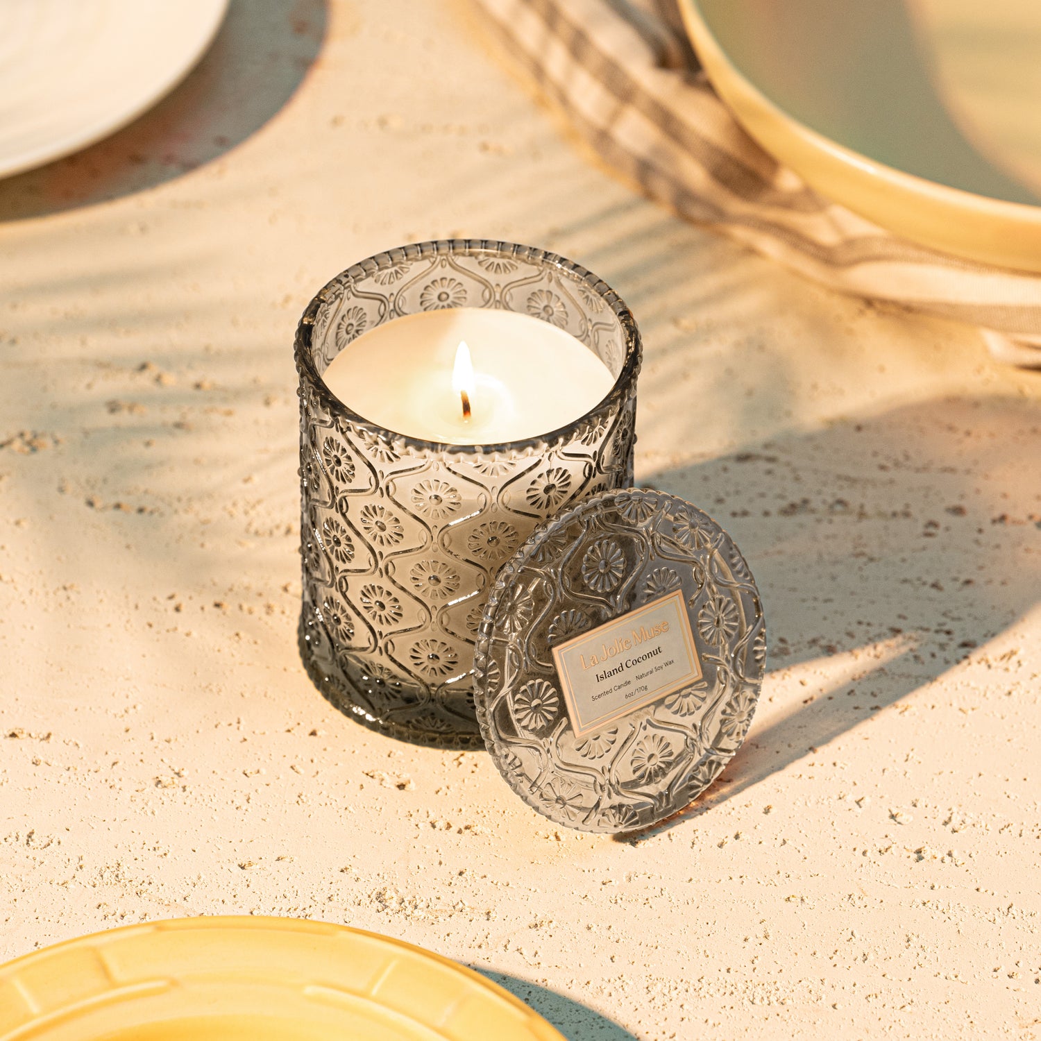 Maelyn - Island Coconut 6oz Candle Candles Maelyn_IslandCoconut_PDP_6oz_3 La Jolie Muse