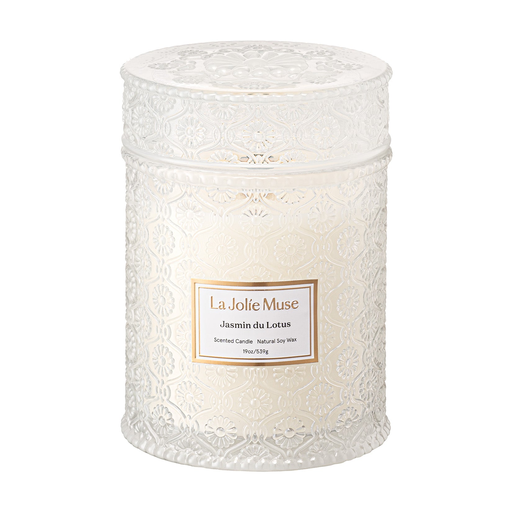 Maelyn - Jasmin du Lotus 19oz Candle Candles Maelyn_JasminduLotus_PDP_19oz_1 La Jolie Muse