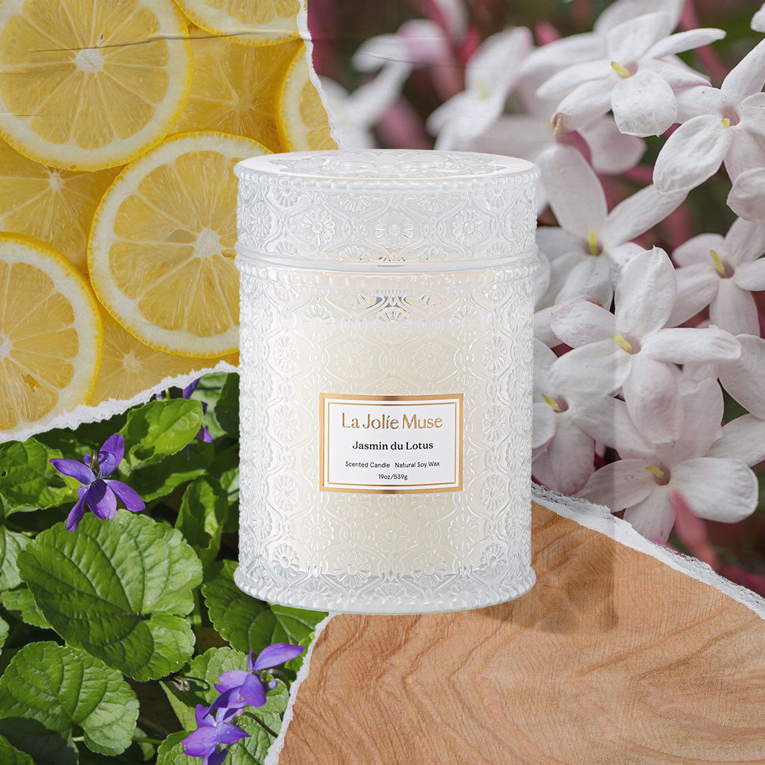 Maelyn - Jasmin du Lotus 19oz Candle Candles Maelyn_JasminduLotus_PDP_19oz_2 La Jolie Muse