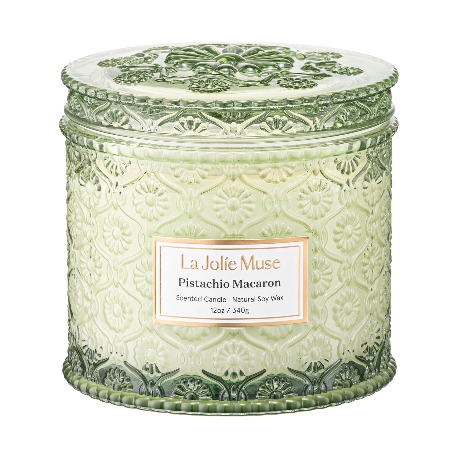 Maelyn - Pistachio Macaron 12oz Candle Candles Maelyn_PistachioMacaron_PDP_12oz_1 LA JOLIE MUSE