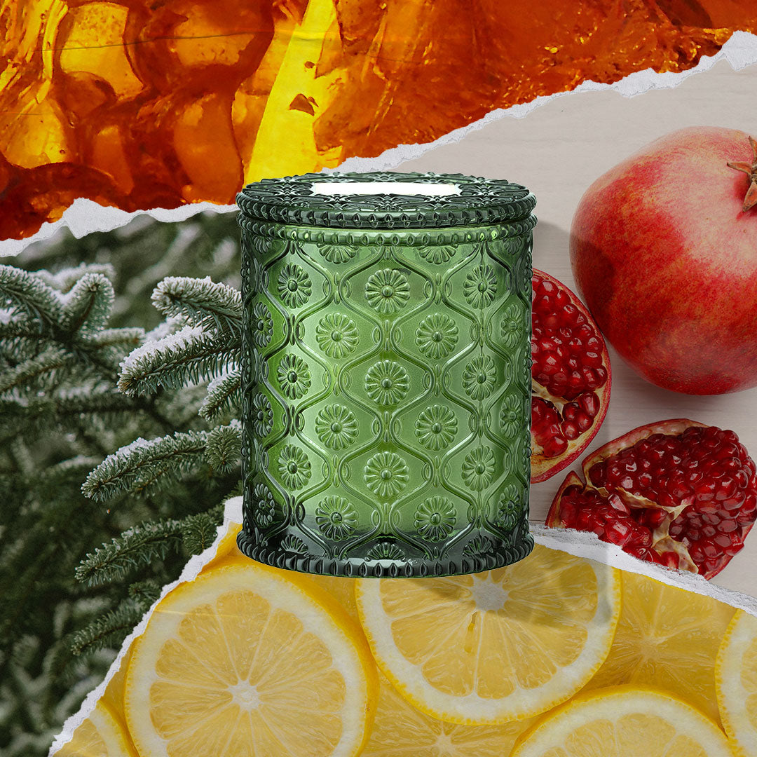 Maelyn - Pomegranate & Pine 6oz Candle Candles Maelyn_PomegranatePine_PDP_6oz_2 La Jolie Muse