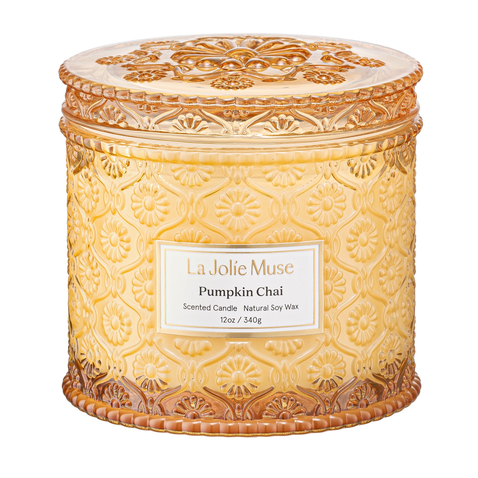 Maelyn - Pumpkin Chai 12oz Candle Candles Maelyn_PumpkinChai_PDP_12oz_1 La Jolie Muse