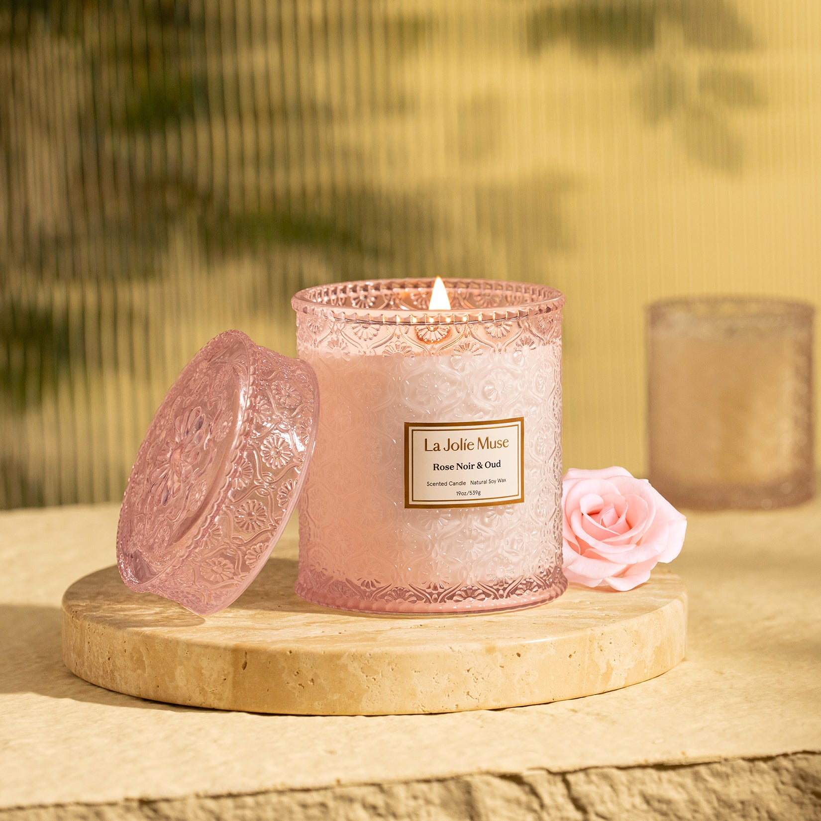 Romantic Candle - Maelyn Scented Rose Noir & Oud – LA JOLIE MUSE