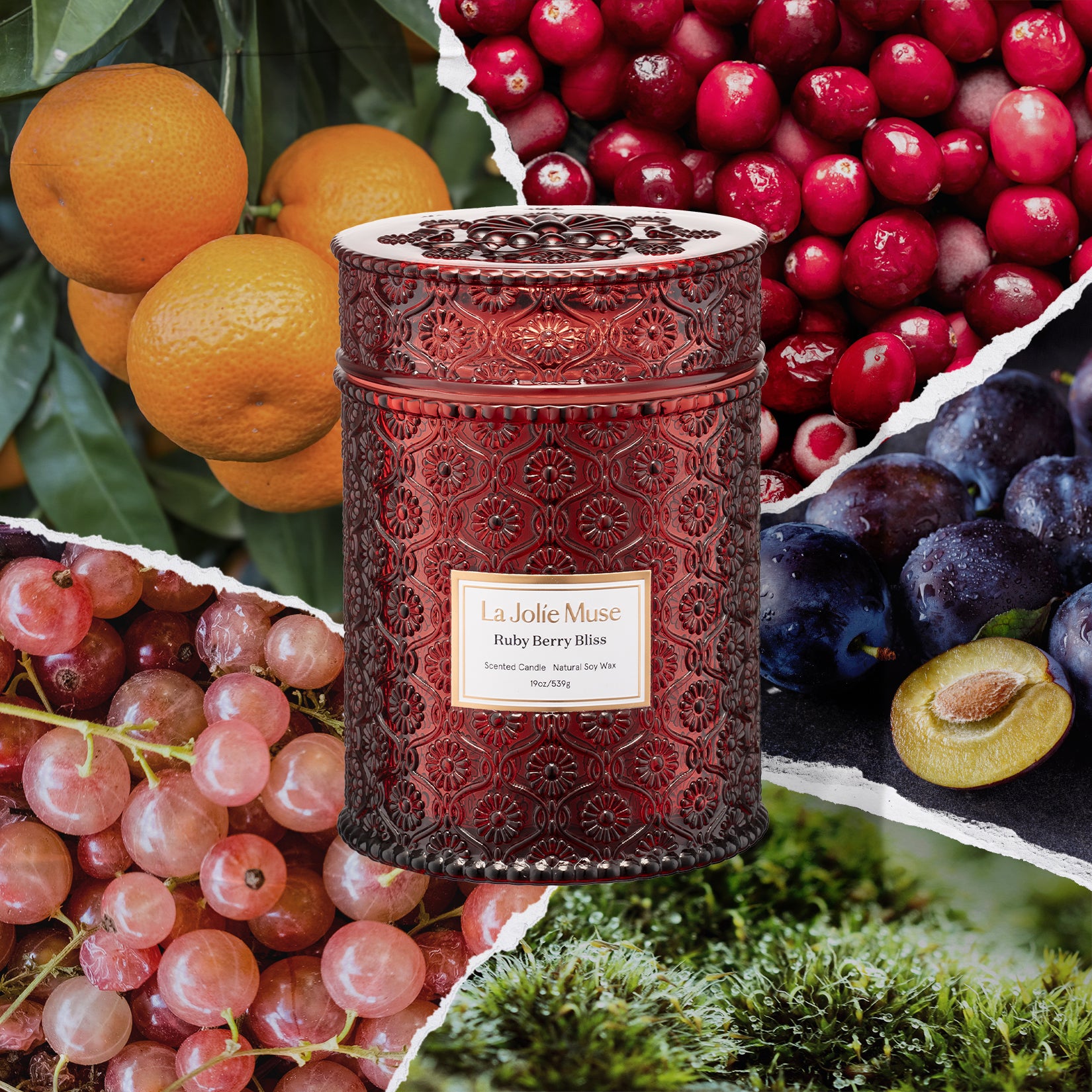 Maelyn - Ruby Berry Bliss 19oz Candle Candles Maelyn_RubyBerryBliss_PDP_19oz_2 La Jolie Muse