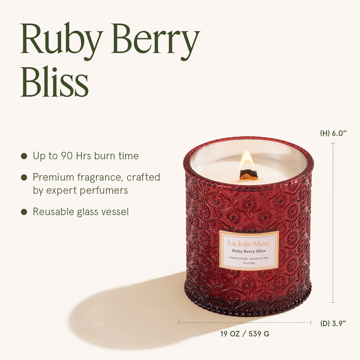 Maelyn - Ruby Berry Bliss 19oz Candle Candles Maelyn_RubyBerryBliss_PDP_19oz_5_f6ec0f63-0400-432e-adc1-97cf30d494cc La Jolie Muse