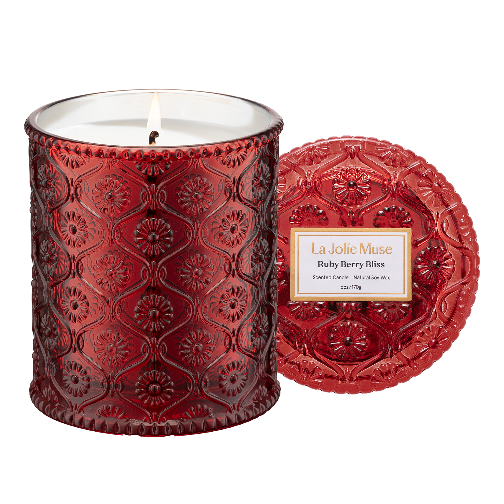 Maelyn - Ruby Berry Bliss 6oz Candle Candles Maelyn_RubyBerryBliss_PDP_6oz_1 La Jolie Muse