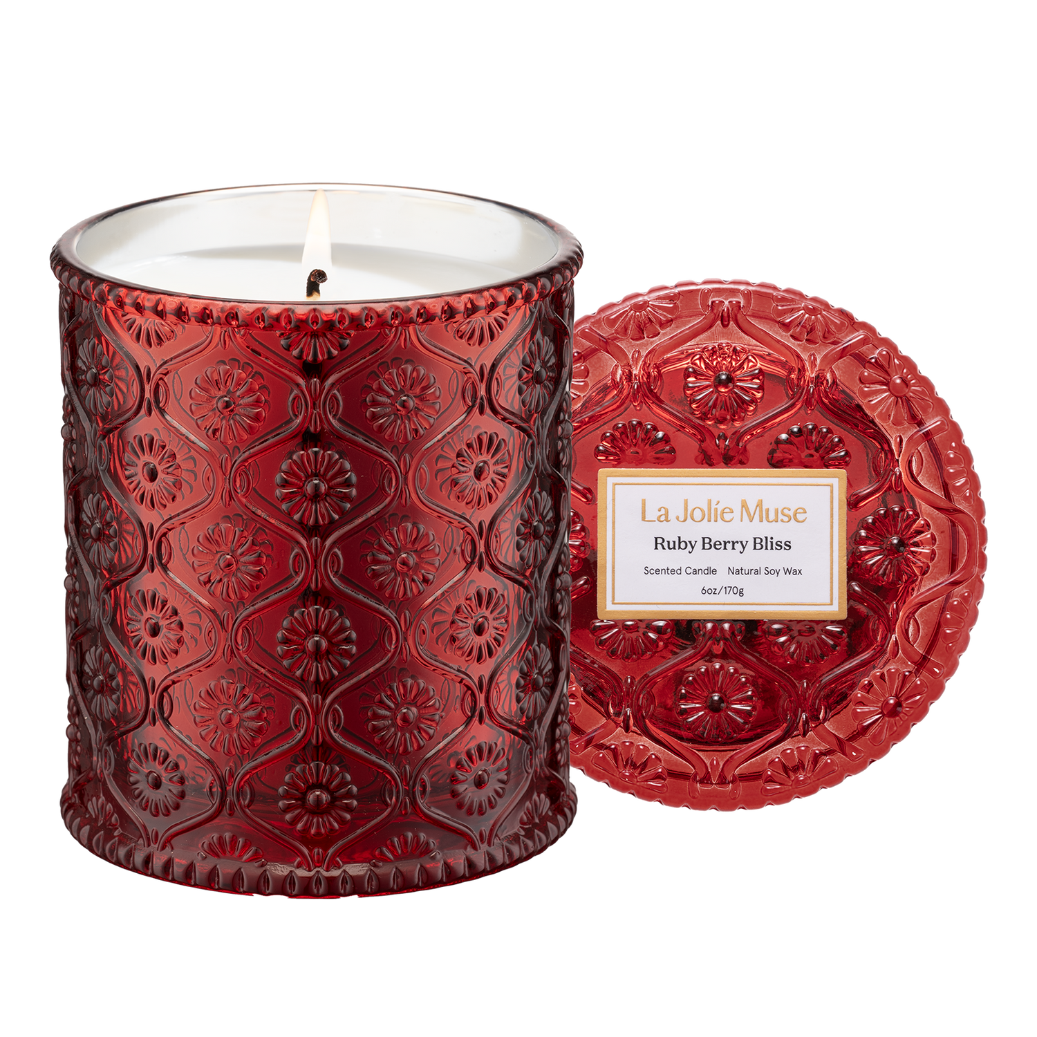 Maelyn - Ruby Berry Bliss 6oz Candle Candles Maelyn_RubyBerryBliss_PDP_6oz_1 La Jolie Muse