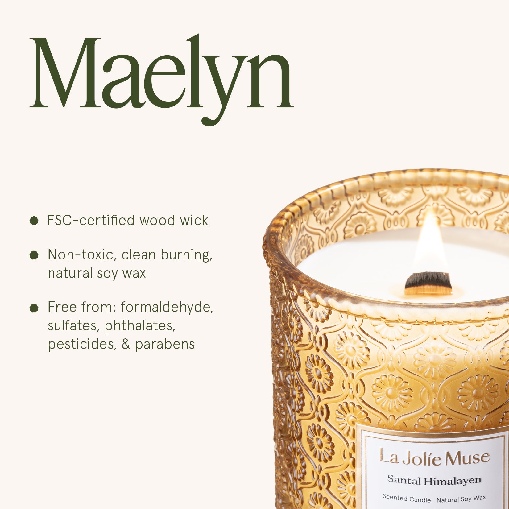 Maelyn - Santal Himalayen 19oz Candle Candles Maelyn_SantalHimalayen_PDP_19oz_6 La Jolie Muse