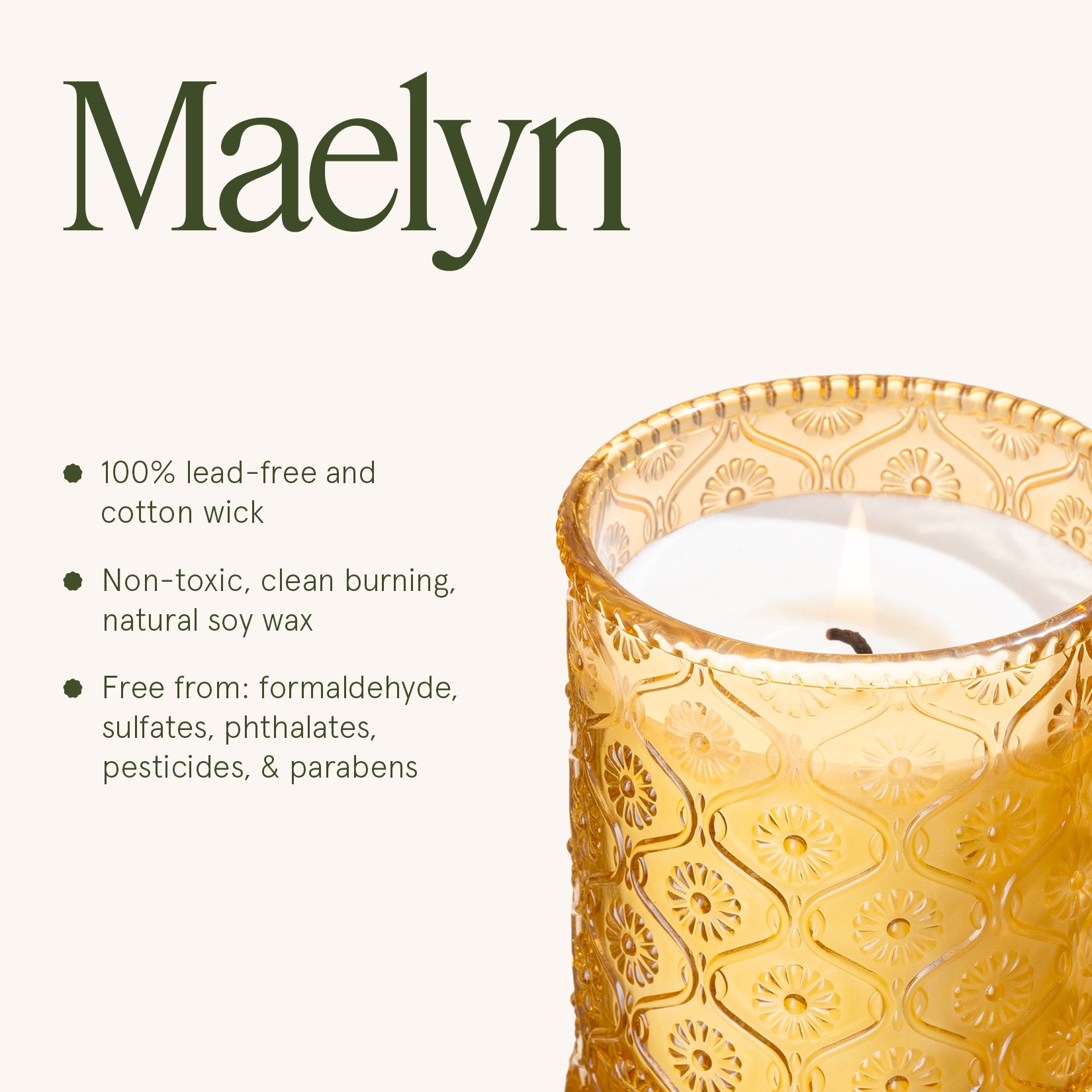 Maelyn - Santal Himalayen 6oz Candle – LA JOLIE MUSE
