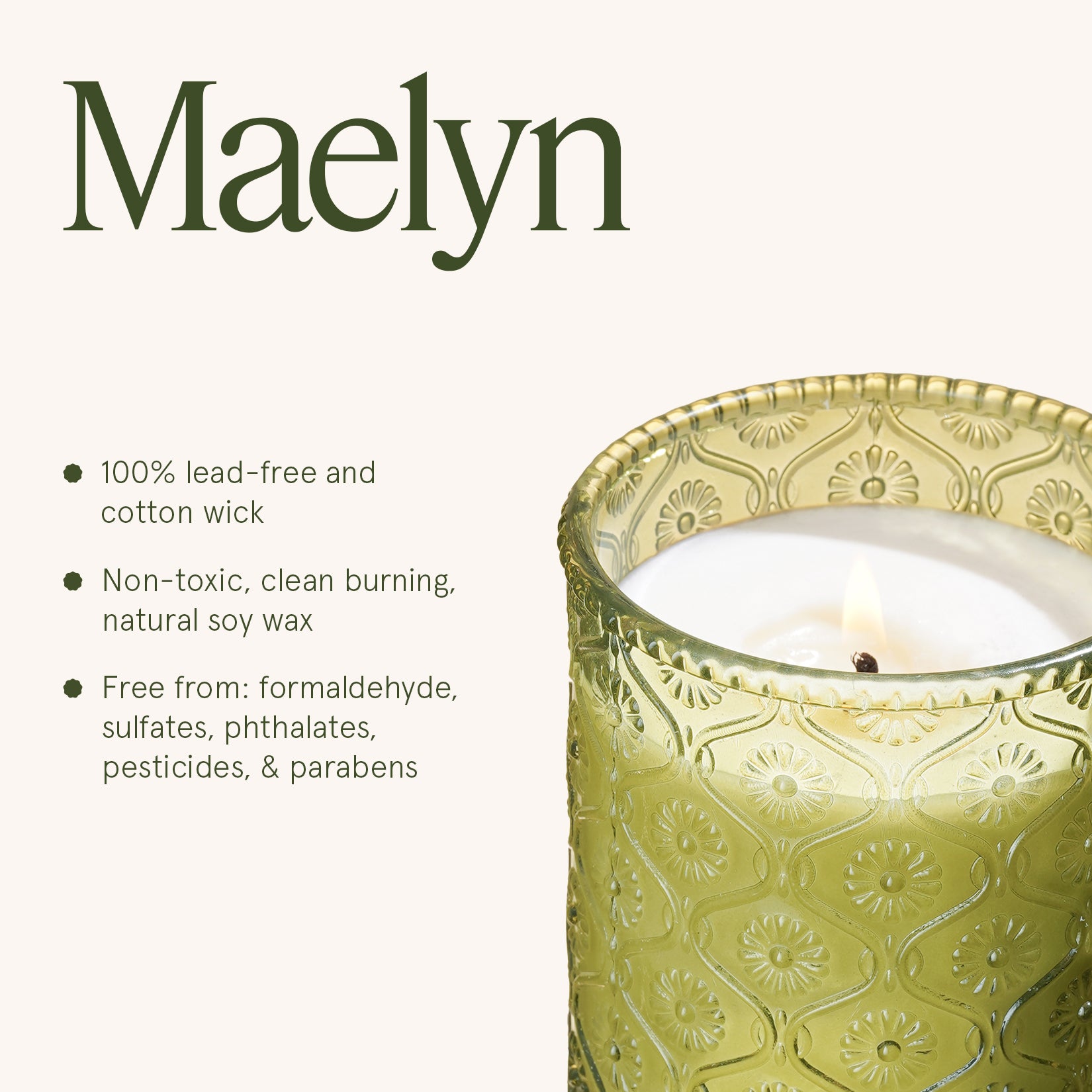 Maelyn - Starlit Golden Fir 6oz Candle – LA JOLIE MUSE