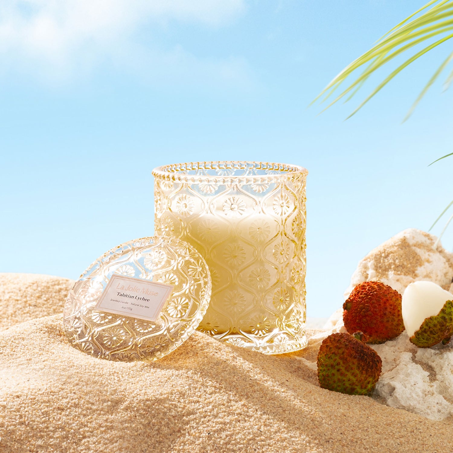 Maelyn - Tahitian Lychee 6oz Candle Candles Maelyn_TahitianLychee_PDP_6oz_3 La Jolie Muse