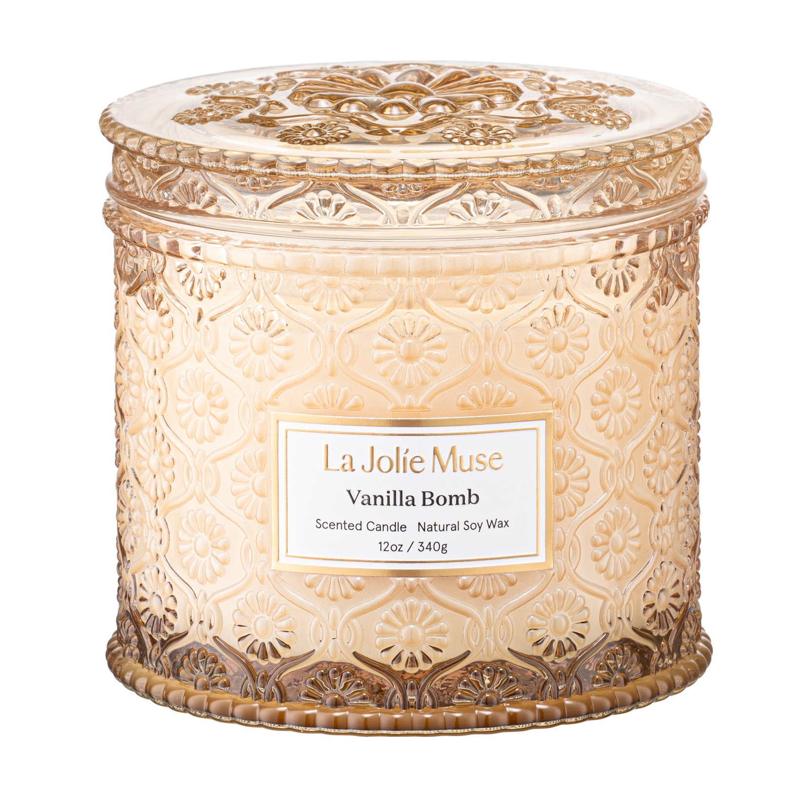 Maelyn - Vanilla Bomb 12oz Candle Candles Maelyn_VanillaBomb_PDP_12oz_1 La Jolie Muse