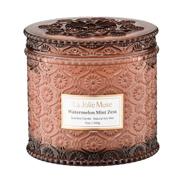Maelyn - Watermelon Mint Zest 12oz Candle – LA JOLIE MUSE