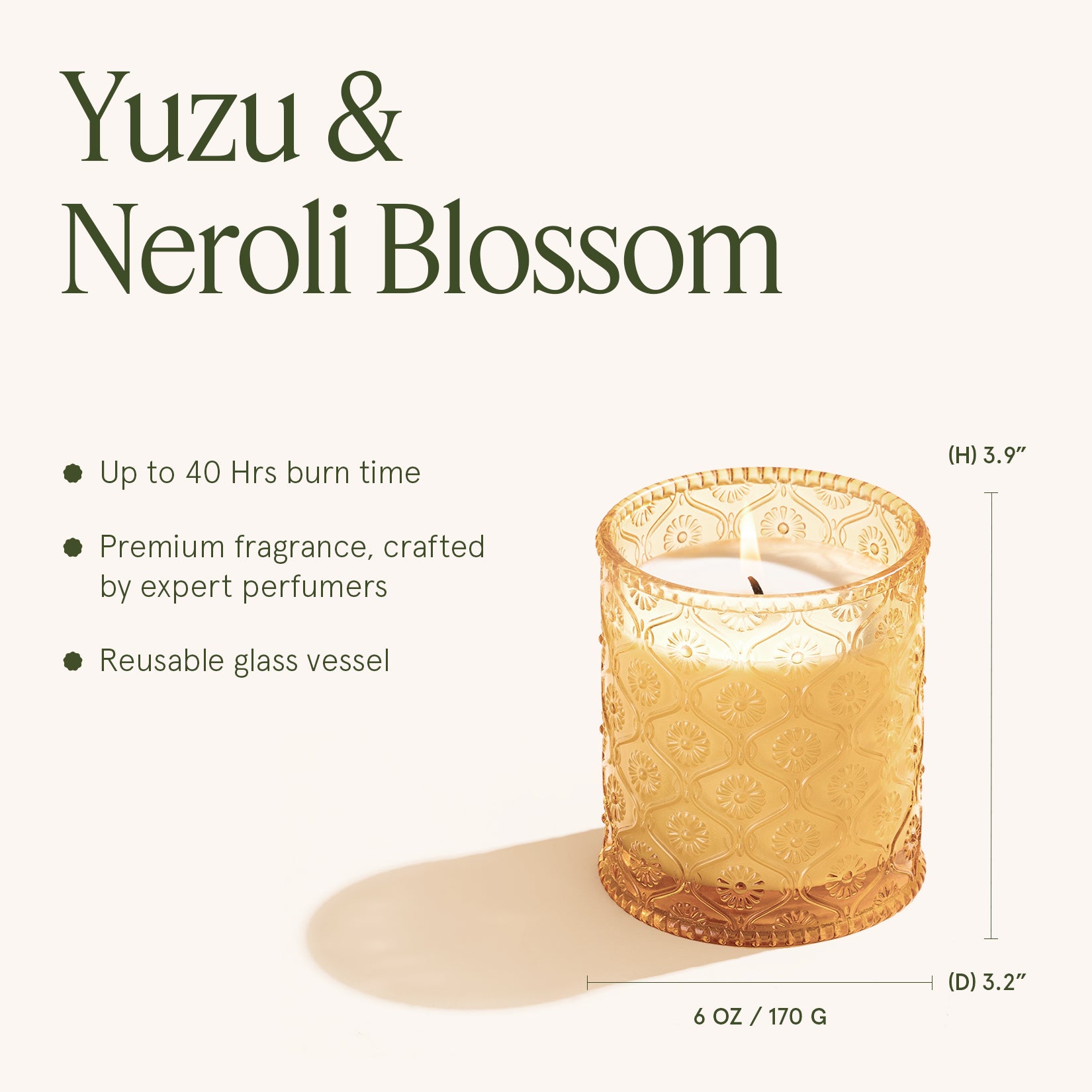 Maelyn - Yuzu & Neroli Blossom 6oz Candle – LA JOLIE MUSE